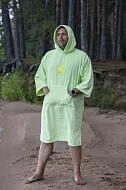 Пончо-полотенце с капюшоном для серфинга SUP face лимонное