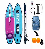 Сапборд надувной SUP Prime 11'2"x33"x6" Flow light blue (2025)