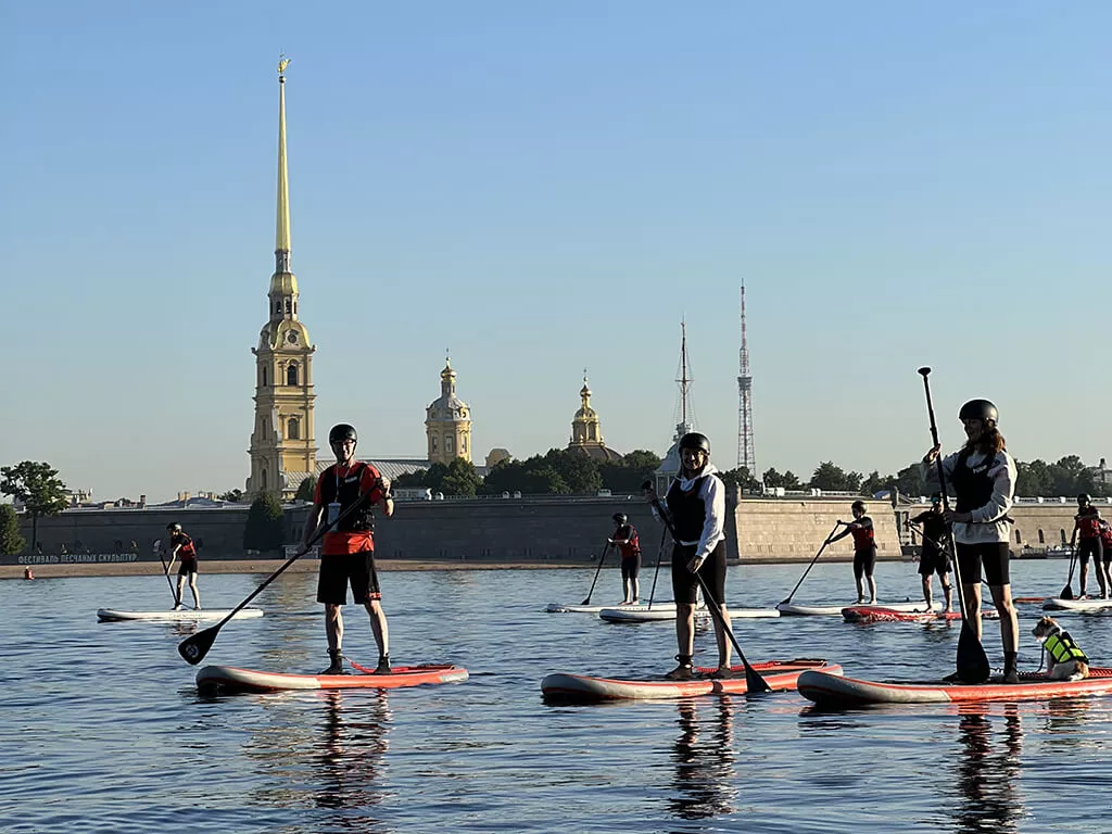 САП Петербург, прогулка по центру SUP Питер