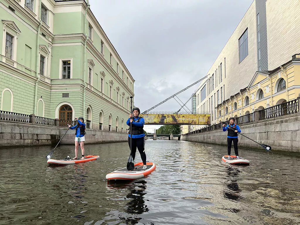 SUP в Питере по Новой Голландии САП-прогулка в СПБ по Новой Голландии