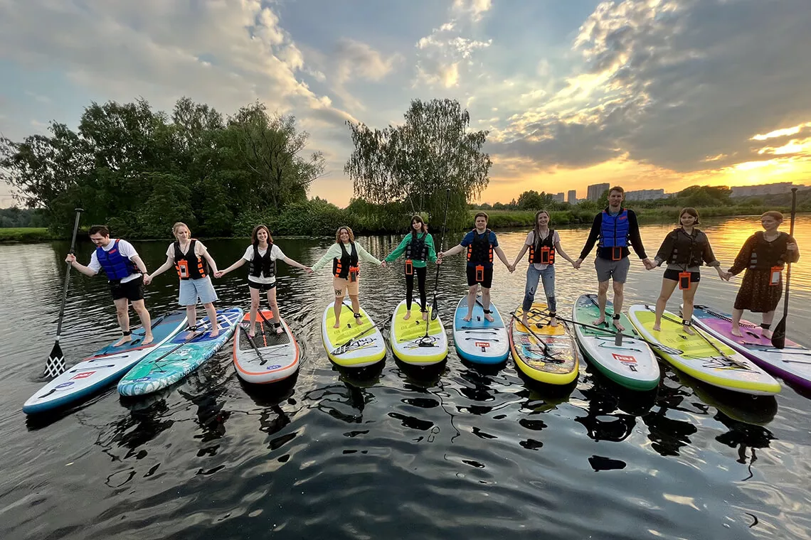 Серебряный бор SUP закат Серебряный бор SUP закат