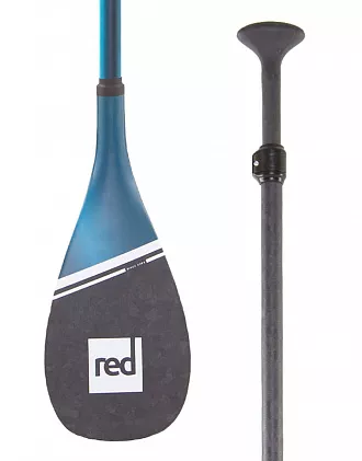Весло SUP карбоновое разборное RED PADDLE Prime Blue 2024, лопасть 81 in2