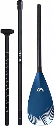 Весло для SUP-доски Aqua Marina стеклопластик 3-частное PASTEL (Navy) (2024) вид 2