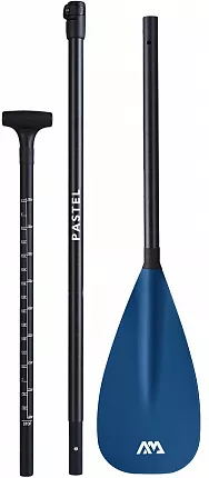 Весло для SUP-доски Aqua Marina стеклопластик 3-частное PASTEL (Navy) (2024) вид 3