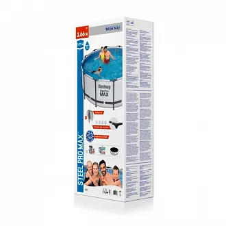 Бассейн каркасный круглый Bestway 56420 Steel Pro Max 366x122 10250л вид 3