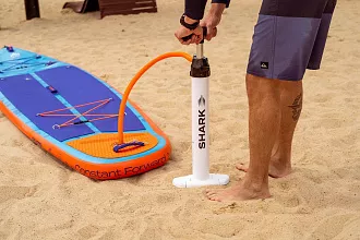 Насос для сапборда Shark High presure air pump вид 10