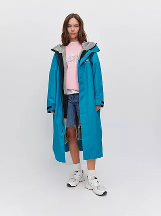 Парка TORTUGA TEAMLINE fit (Бирюзовый/Светло-серый)