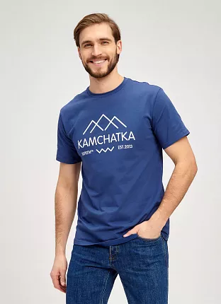 Футболка мужская Береги Камчатка Тихий океан