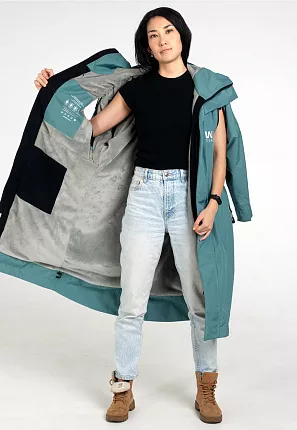 Парка TORTUGA PROLINE fit (Бирюзовый/Светло-серый)