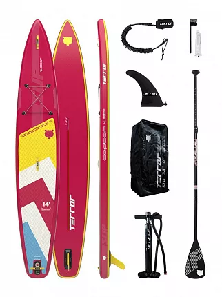 Доска надувная TERRO SUP Red 14' CAPTAIN красная