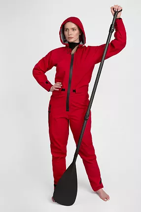 Сухой гидрокостюм для SUP Abranta Comfort RED женский на рост 167-172