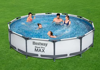 Бассейн каркасный круглый Bestway 56416 Steel Pro Max 366х76см 6473л вид 7