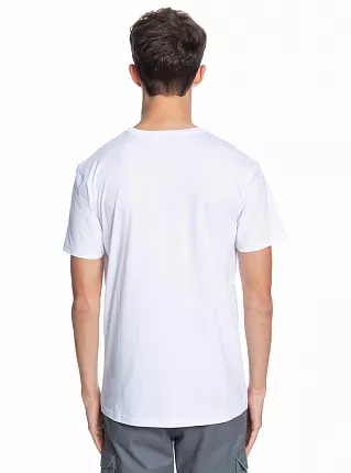 Футболка мужская Quiksilver Fading Out белая вид 2