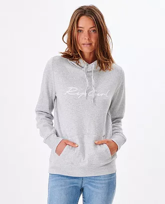 Толстовка-худи женская Rip Curl SCRIPT STANDARD HOOD (LIGHT GREY HEAT)