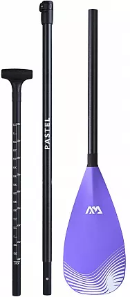 Весло для SUP-доски Aqua Marina стеклопластик 3-частное PASTEL (Purple) (2024) вид 3