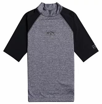 Рашгард мужской Billabong с короткими рукавами Contrast UPF 50 серый