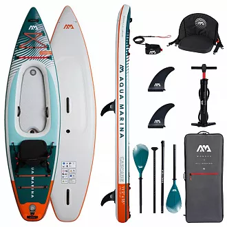 Доска SUP надувная Aqua Marina Cascade гибрид САП/КАЯК 11'2" (2025)