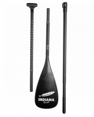 Весло для сап карбон-стекловолокно Indiana трехчастное (3-Piece) без чехла (2024)